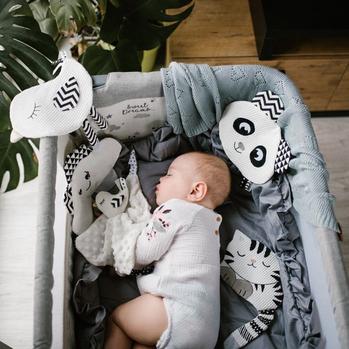 Babyono pledas megztas bambukinis mėlynas 1478/02