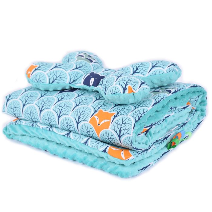 Komplektas "Forest" pledas 100x75cm ir pagalvė "drugelis" turk.sp.