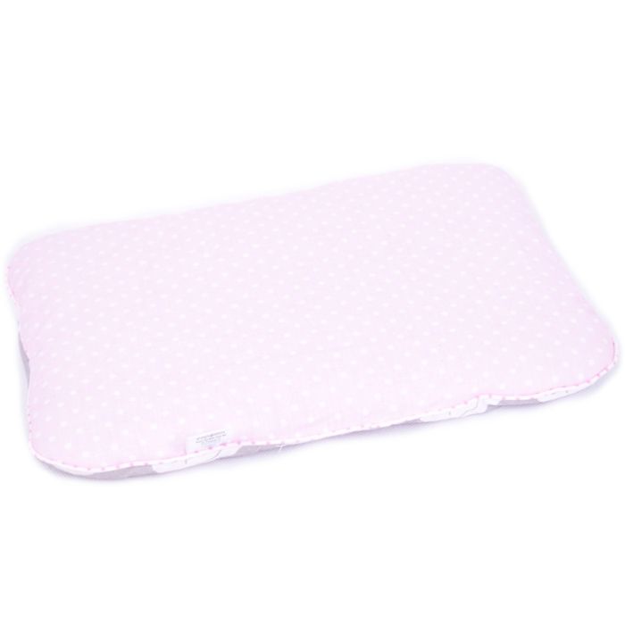 Komplektas vežimėliui "Elephants" pledas 60x75cm ir pagalvė 35x25cm rož.sp.