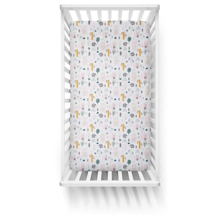 Ankras paklodė  su guma 120x60 miškas kreminė