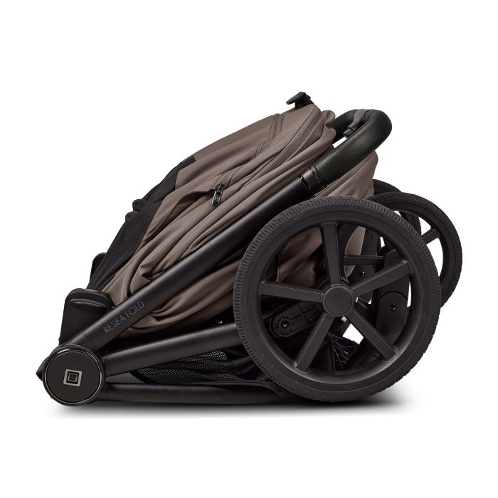 Moon vežimėlis universalus susilankstantis lopšys  2/1 Resea fold rudas