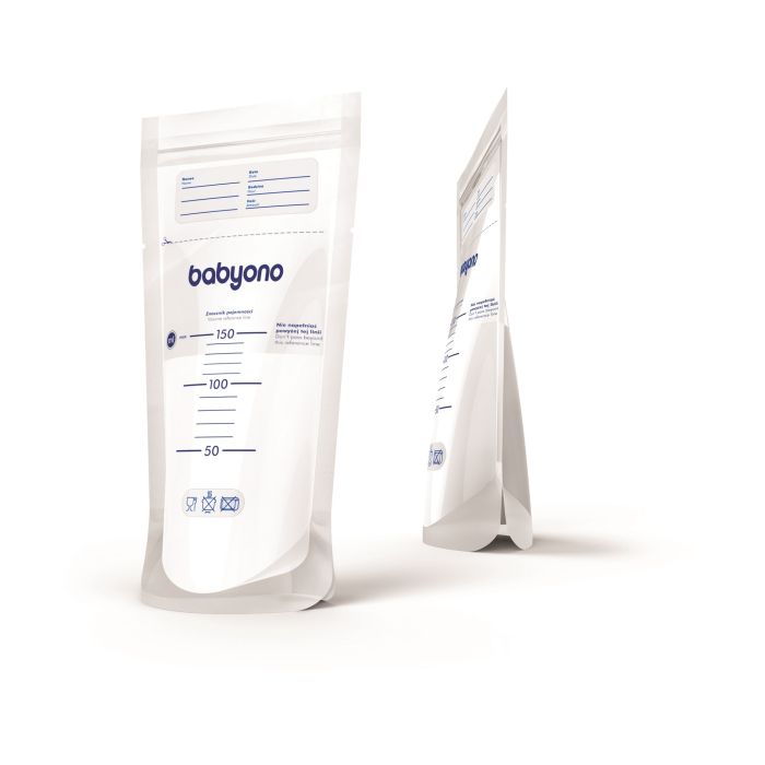 Maišeliai motinos pienui laikyti ir užšaldyti 150 ml, 20 vnt.