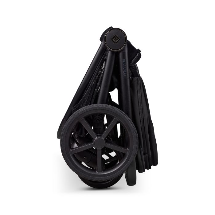 Moon vežimėlis universalus susilankstantis lopšys  2/1 Resea fold juodas