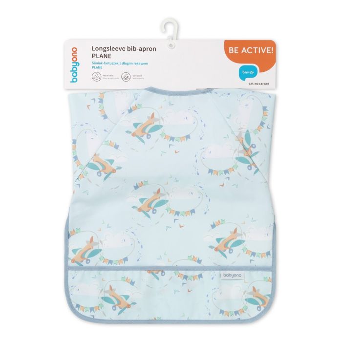 Babyono prijuostėlė su rankovėmis lėktuvas 1476/03