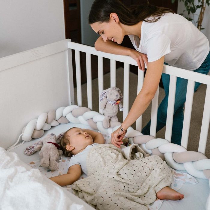 Babyono pledas megztas bambukinis rudas 1479/03