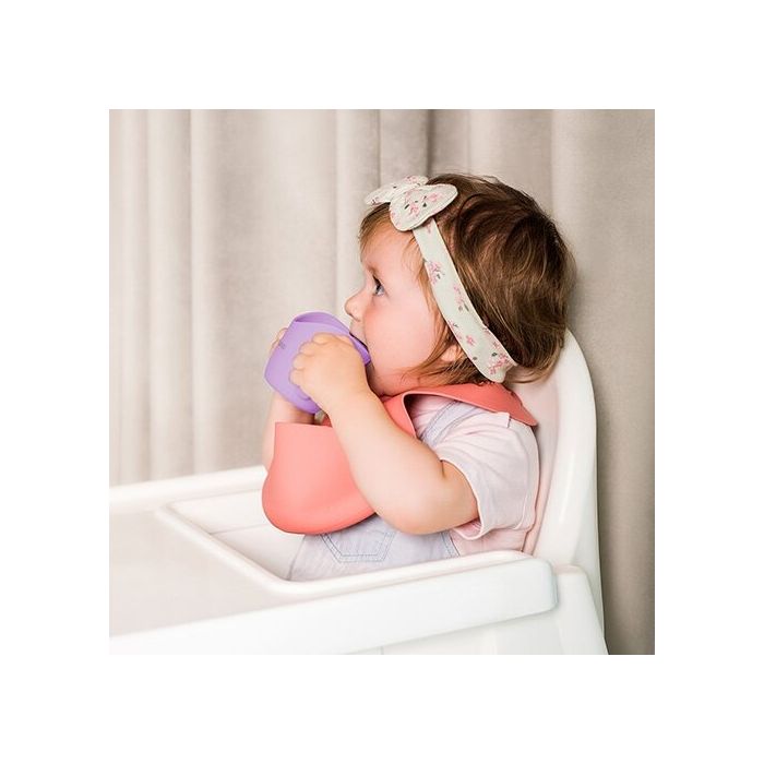 Babyono ergonomiškas mokomasis puodelis violetinis 1463/05