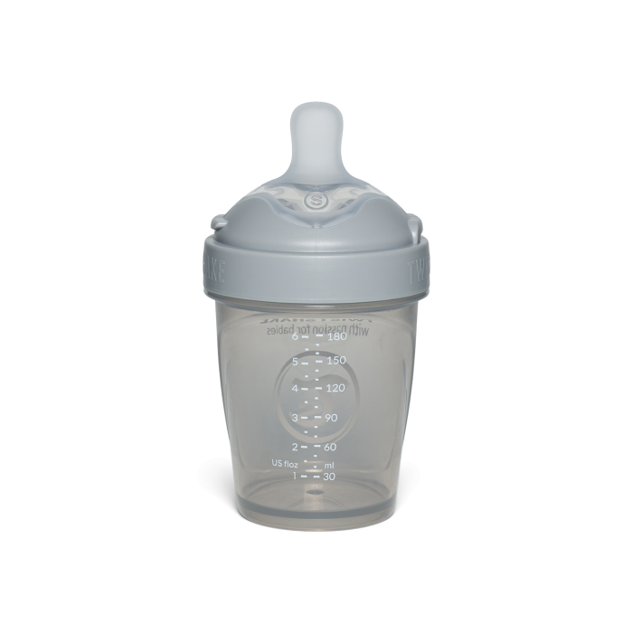 Twistshake buteliukas antikolikinis Pro Double 180ml pilkas 79010