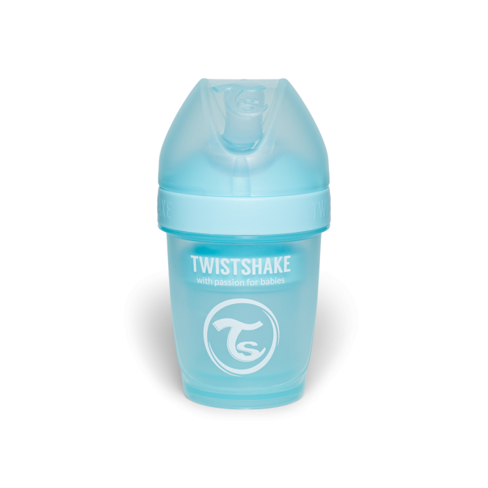 Twistshake buteliukas antikolikinis Pro Double 180ml mėlynas 79009