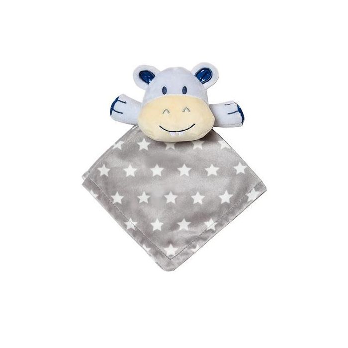 Babyono dvipusis pledas su mygduku pilkas begemotas, 1412/02