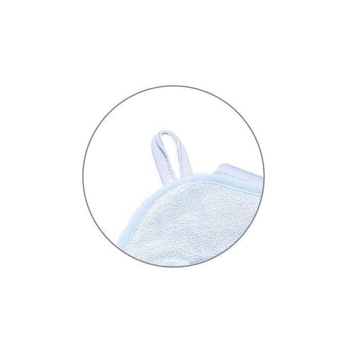 BabyOno rankšluostis su gobtuvu bambukinis 100x100 mėlynas 1553/02