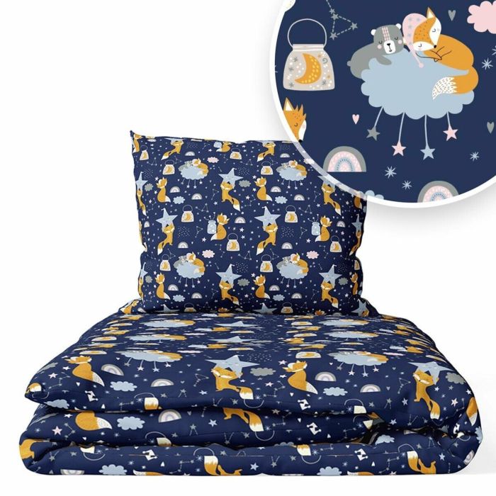 Ankras patalynė 2 d 135/100 40/60 lapinas tamsiai mėlynas