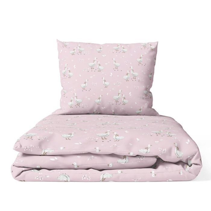 Ankras patalynė 2 d 135/100 40/60 žąsys rožinė