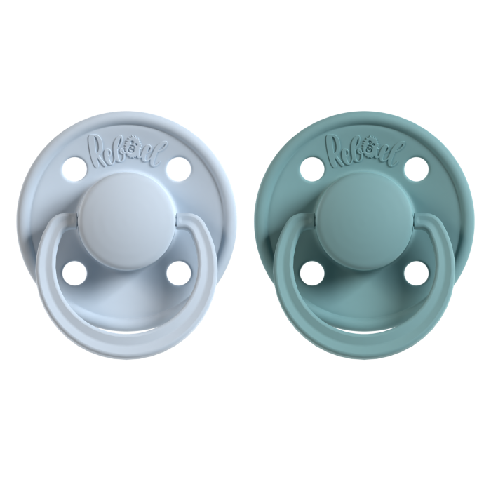 Rebael čiulptukai mono  mėlynas žalias 2vnt dydis 2