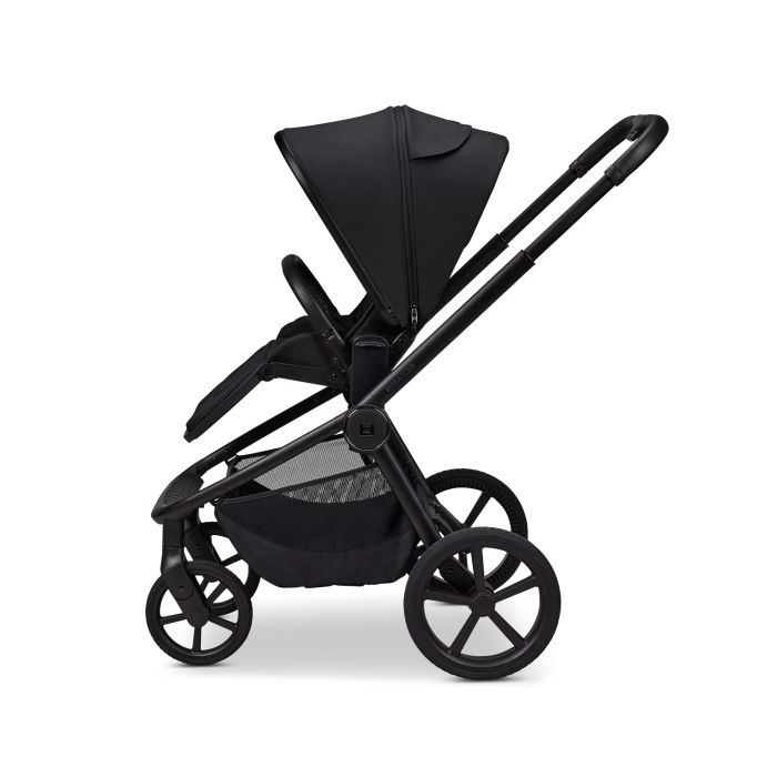 Moon vežimėlis universalus susilankstantis lopšys  2/1 Resea fold juodas