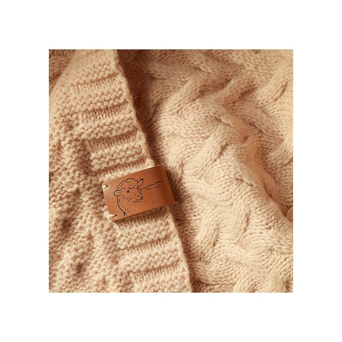 Babyono pledas merino vilnos tamsiai kreminis 1648/02