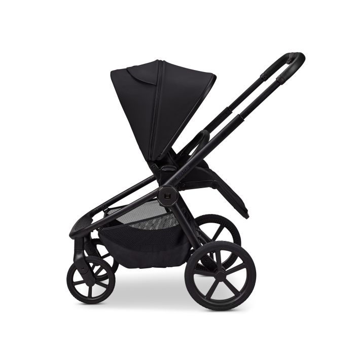 Moon vežimėlis universalus susilankstantis lopšys  2/1 Resea fold juodas