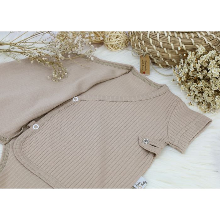 Kūdikio smėlinukas trumpomis rankovėmis "KOS" coffee