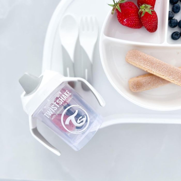 Twistshake lėkštė su skyreliais balta 78177