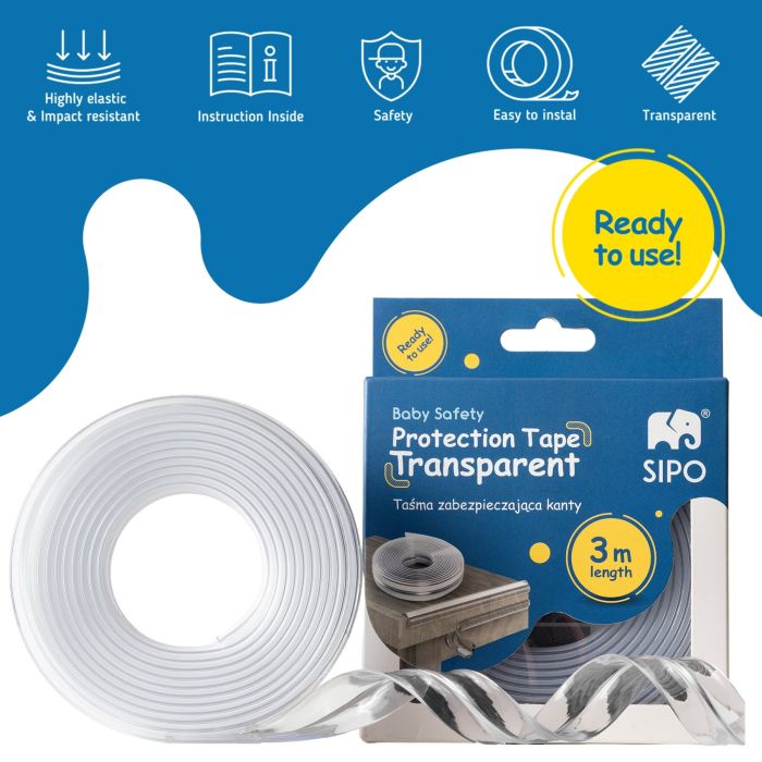 SIPO apsaugos juosta kraštams permatoma 3 m SBS-T10