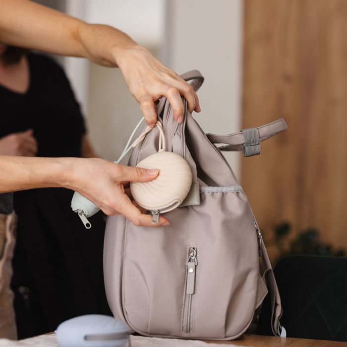 Babyono dėžutė čiulptukui silikoninė kreminė 1569/03