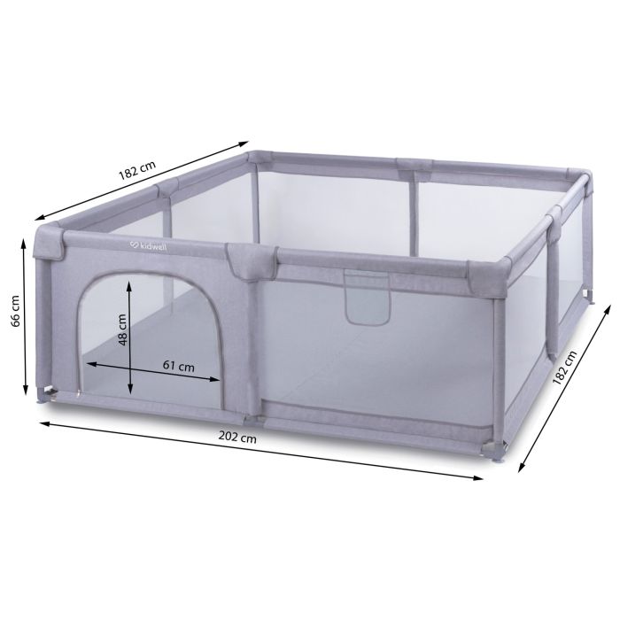 Kidwell vaikų žaidimų aikštelė FANKO pilkas 180x200