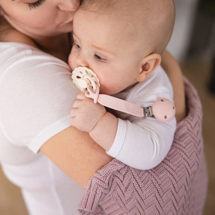 BabyOno čiulptuko laikiklis silikoninis kreminis 1469/03