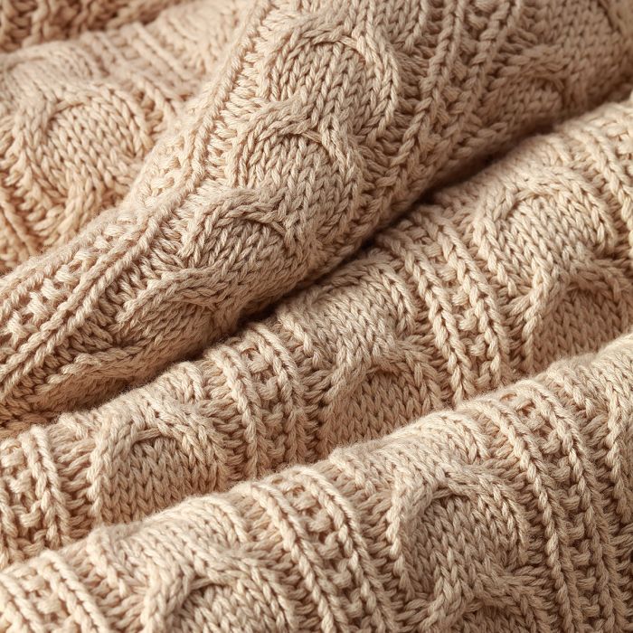 Babyono pledas medvilninis su flisu eglutė kreminis 1657