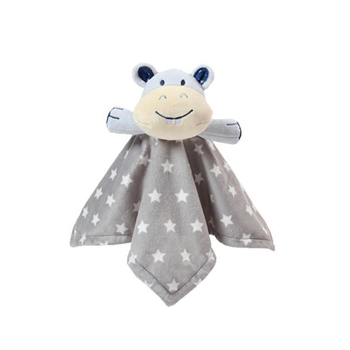 Babyono dvipusis pledas su mygduku pilkas begemotas, 1412/02