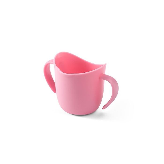 Babyono ergonomiškas mokomasis puodelis rožinis 1463/04