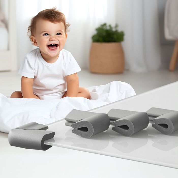 SIPO apsauga kampams U forma pilka 4 vnt SBS-T23UE