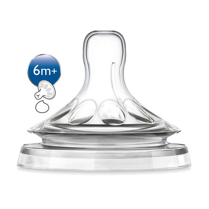 Žindukai AVENT "Natural" 6m+ tirštam maistui