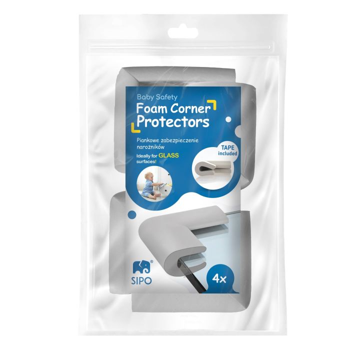 SIPO apsauga kampams U forma pilka 4 vnt SBS-T23UE
