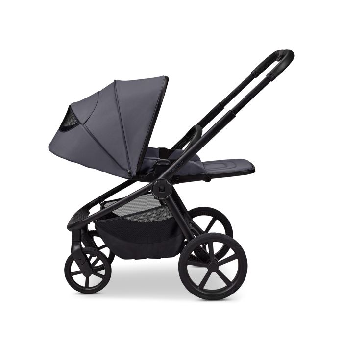 Moon vežimėlis universalus susilankstantis lopšys  2/1 Resea fold pilkas