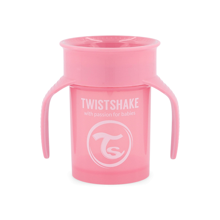 Twistshake buteliukas 360 nuo 6mėn rožinis 78928