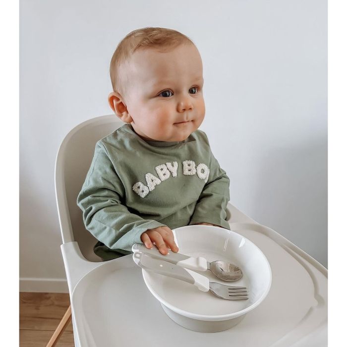 Twistshake dubenėlis su dangteliu baltas 78157