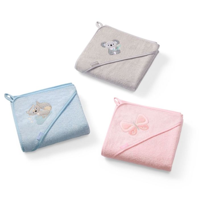 BabyOno rankšluostis su gobtuvu bambukinis 100x100 pilkas 346/06