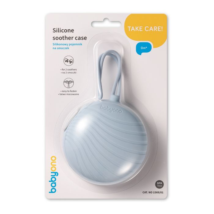 Babyono dėžutė čiulptukui silikoninė mėlyna 1569/01