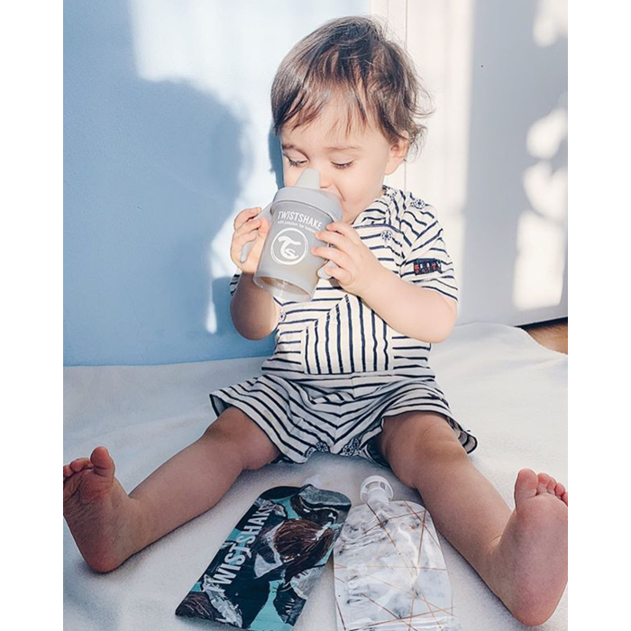 Twistshake puodelis mini pilkas nuo 4mėn 230 ml 78272