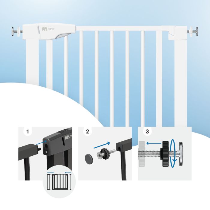 SIPO apsauginiai varteliai vaikui balti SBS-SG01