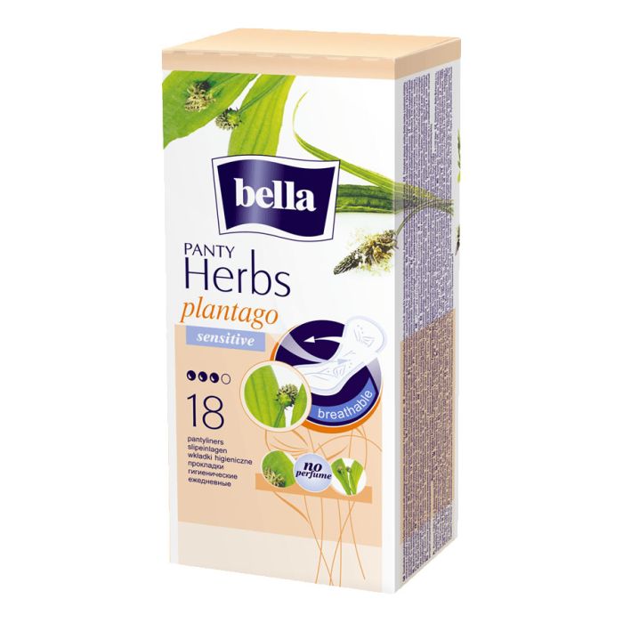 Kasdieniai įklotai Bella Herbs Plantago 18vnt