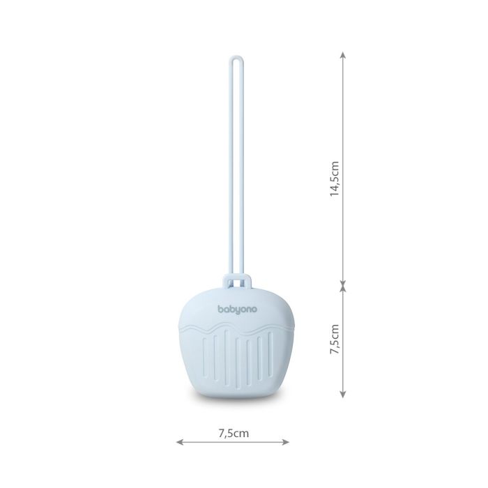 Babyno čiulptukų dėklas silikoninis mėlynas 1656/01