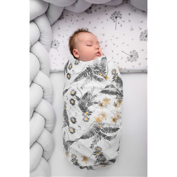 Muslino vystyklas kūdikio vystymui "Stars" 120x120cm