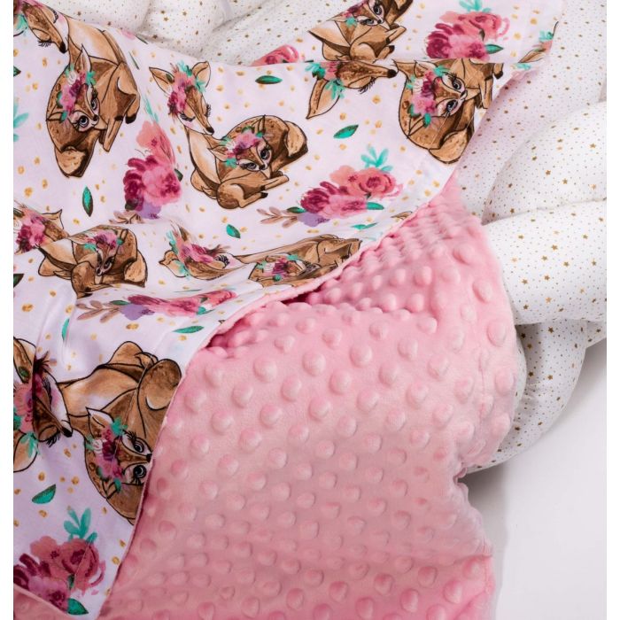 Pledas kūdikiui "Lady mama" 100x75cm  rožinės spalvos