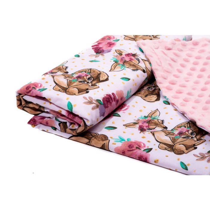 Pledas kūdikiui "Lady mama" 100x75cm  rožinės spalvos