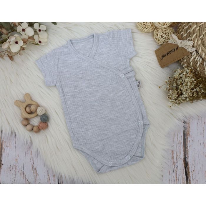 Kūdikio smėlinukas trumpomis rankovėmis "KOS" grey