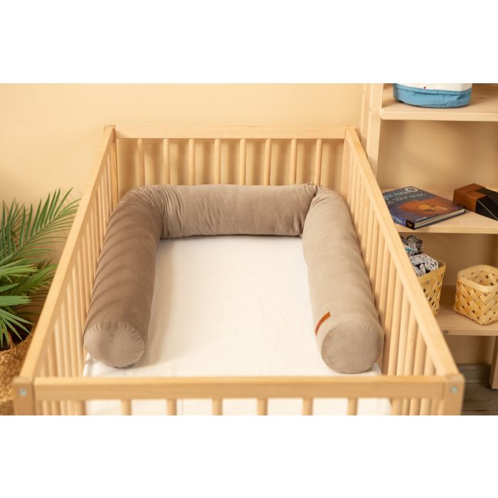 Kūdikio / vaiko Lovytės apsauga 200 cm "Velvet beige" 