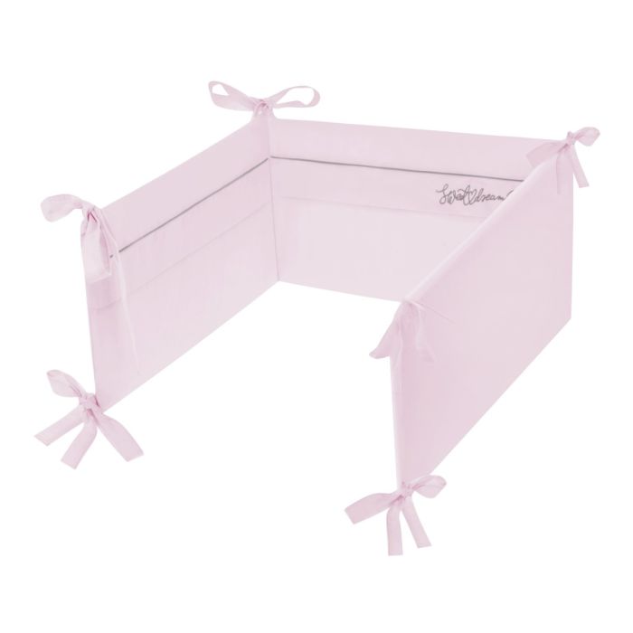 Patalynė kūdikiams su apsaugėlėmis "Sweet dreams" rausva