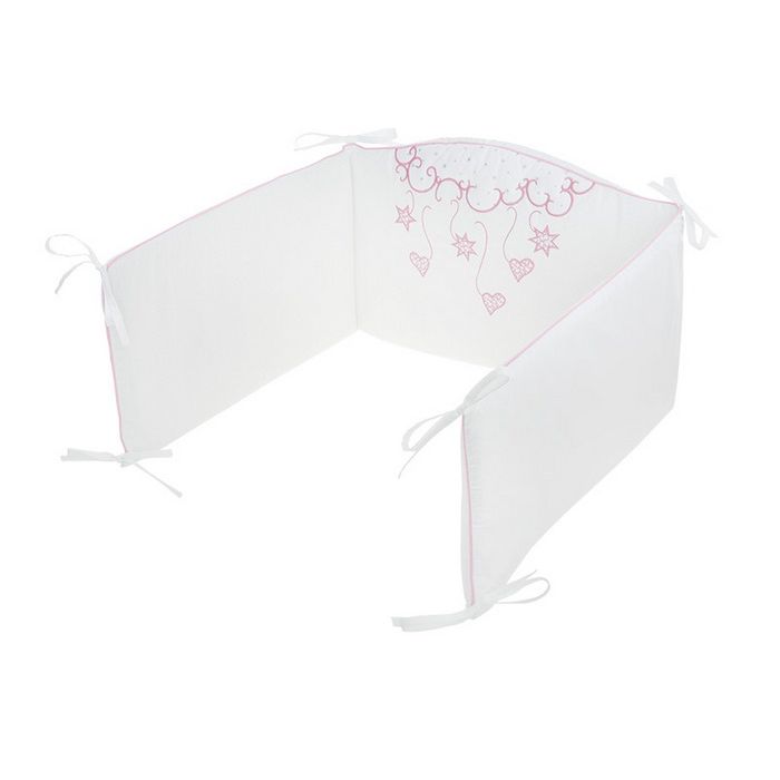 Patalynė kūdikiams su apsaugėlėmis "Angels" rožinė  