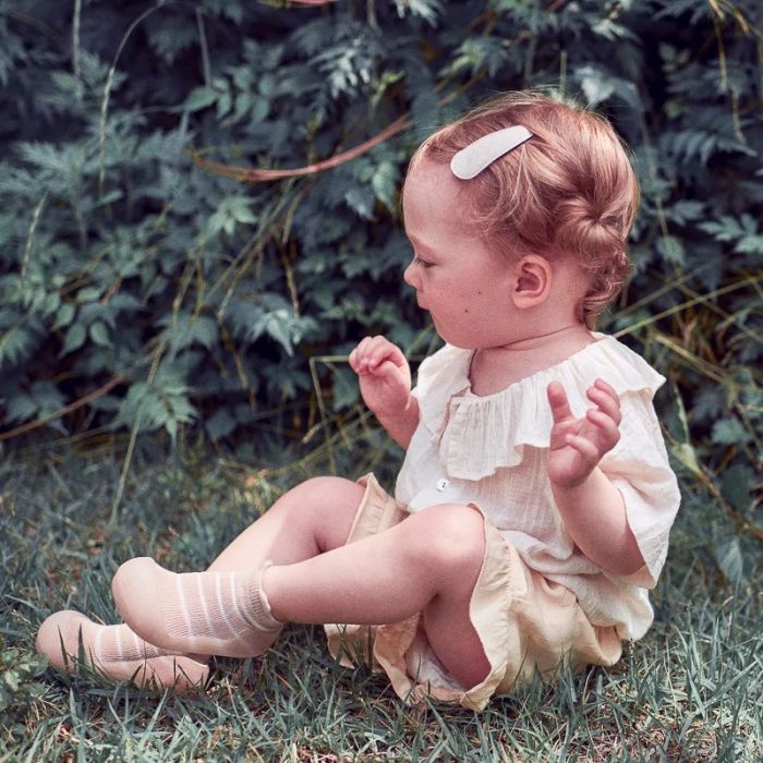 Pirmieji batukai kūdikiams Attipas "Bamboo bear" beige