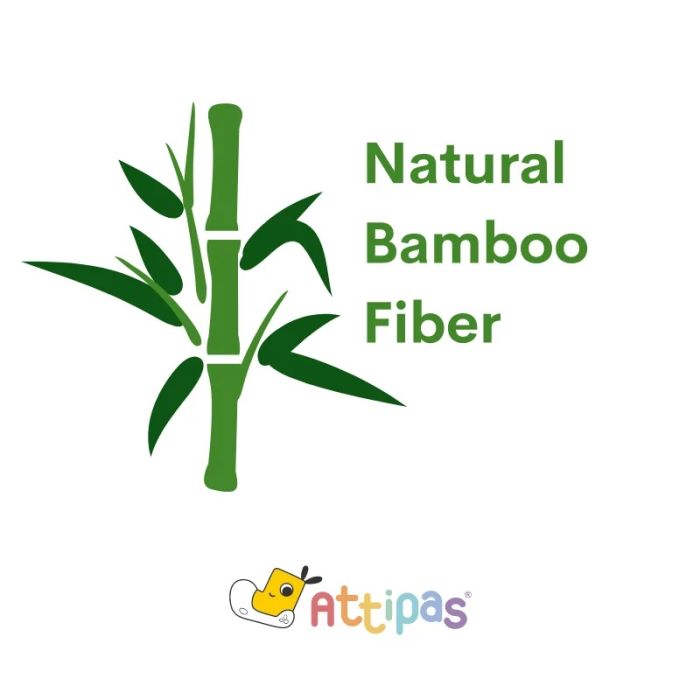 Pirmieji batukai kūdikiams Attipas "Bamboo bear" pink